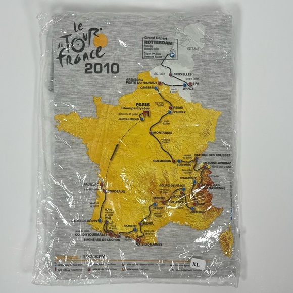 Le Tour de France 2010 T-Shirt NWT in original packaging - Picture 1 of 6
